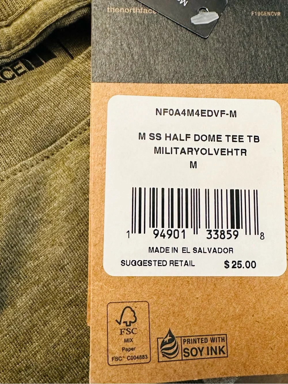 The North Face T-Shirt Bundle x4 - Olive, Gray, White, Green Mens Medium NWT